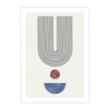 Plakat bez ramy 50x70 - Rozplątane Wibracje - nowoczesny plakat, styl midcentury