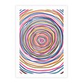 Plakat bez ramy 21x30 - Cyrkulująca Harmonia - kolorowe etniczne wzory, tęczowe żywe kolory