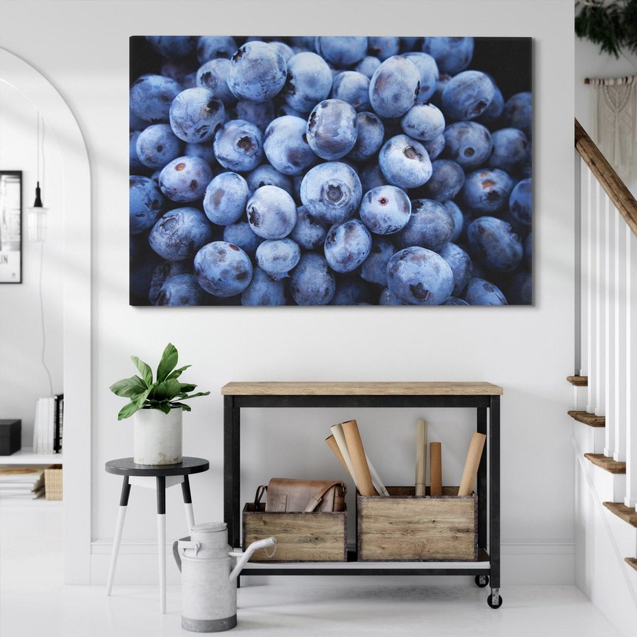 Obraz na płótnie 100x70 - Borówki Leśna Harmonia - borówki, owoce