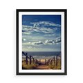 Plakat w ramie 50x70 - Plaża i morze - plaża, morze - rama czarna