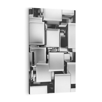 Obraz na płótnie 80x120 - Nowe Wymiary Sztuki - 3D, abstrakcja