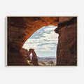 Obraz w ramie 70x50 - Magia pustynnego kanionu - pustynia, kanion - rama drewno