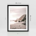Plakat w ramie 40x50 - Przybrzeżna Piękność - klify, skały nad morzem - rama czarna