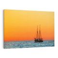 Obraz na płótnie 70x50 - Statek na oceanie - statek, morze