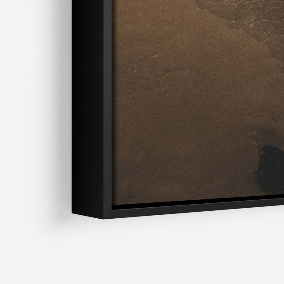 Obraz w ramie 50x70 - Spokój nad plażą - plaża, morze - rama czarna