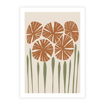 Plakat bez ramy 40x50 - Akwarelowe Echa Przyrody - kwiaty, nowoczesny plakat