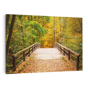 Obraz na płótnie 120x80 - Spacer Ścieżką w Las - ścieżka, spacer