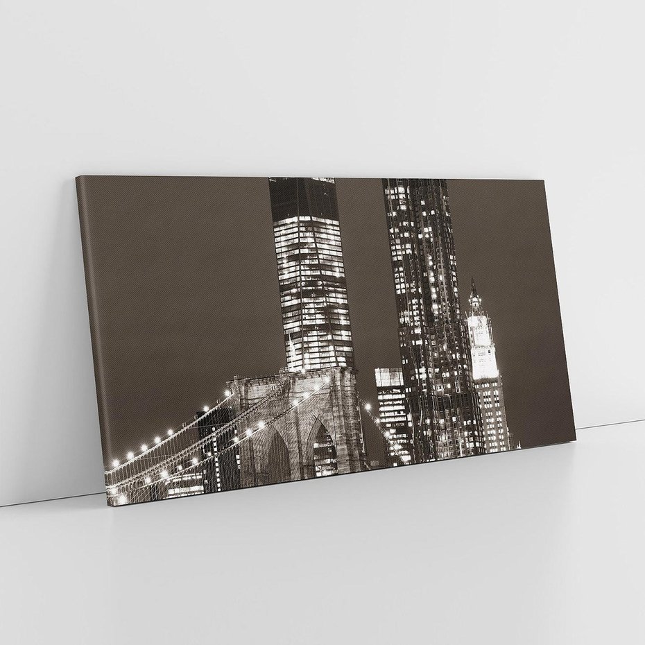 Obraz na płótnie 140x70 - Magia miasta nocą - miasto, noc