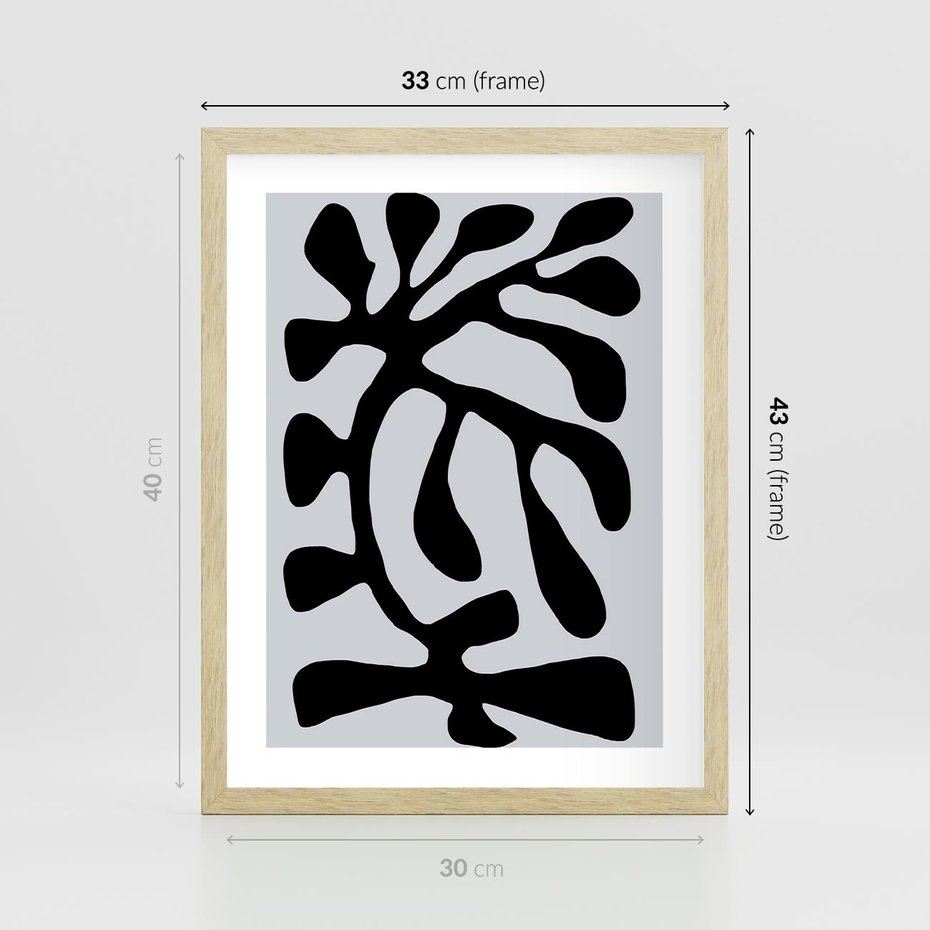 Plakat w ramie 30x40 - Przenikające Refleksje - matisse, sztuka nowoczesna - rama drewno