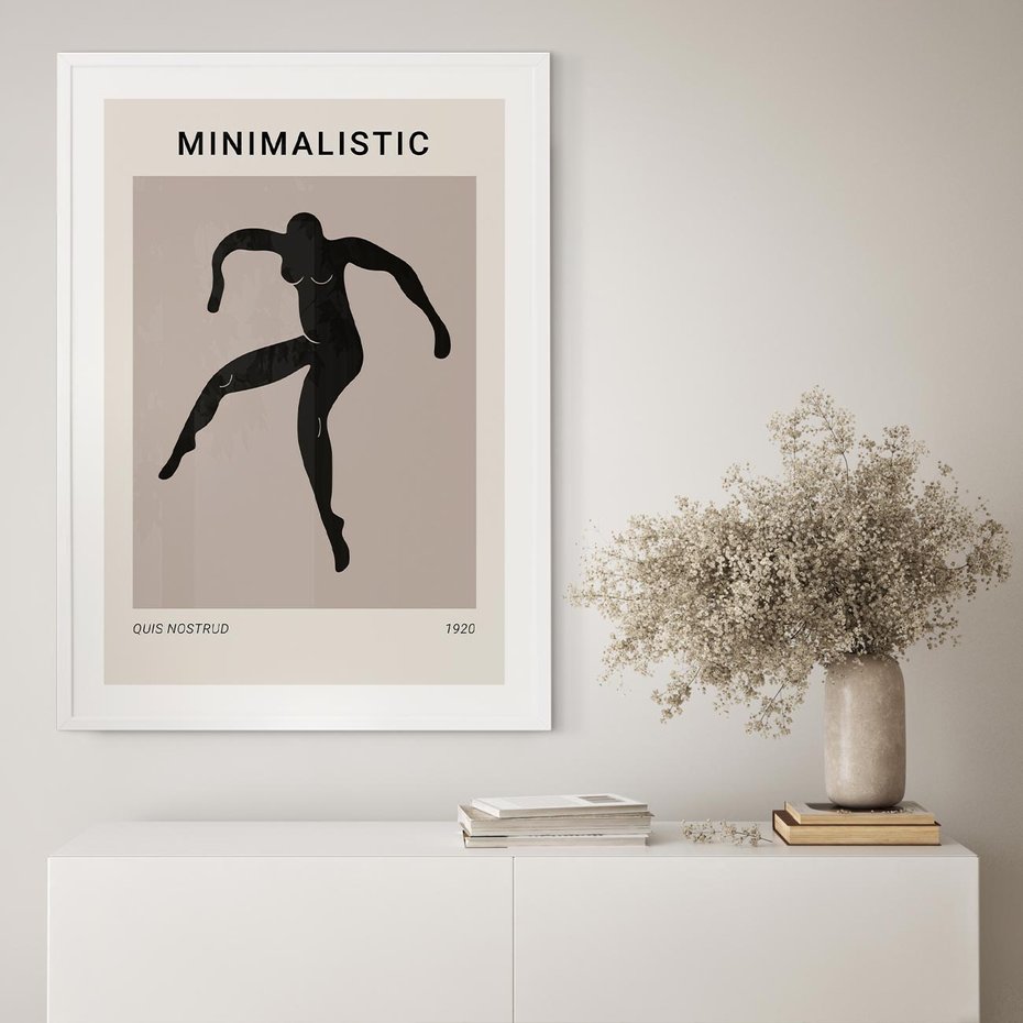 Plakat bez ramy 21x30 - Sztuka Nowoczesności: Minimalistyczny Plakat - modern art, minimalistyczny plakat
