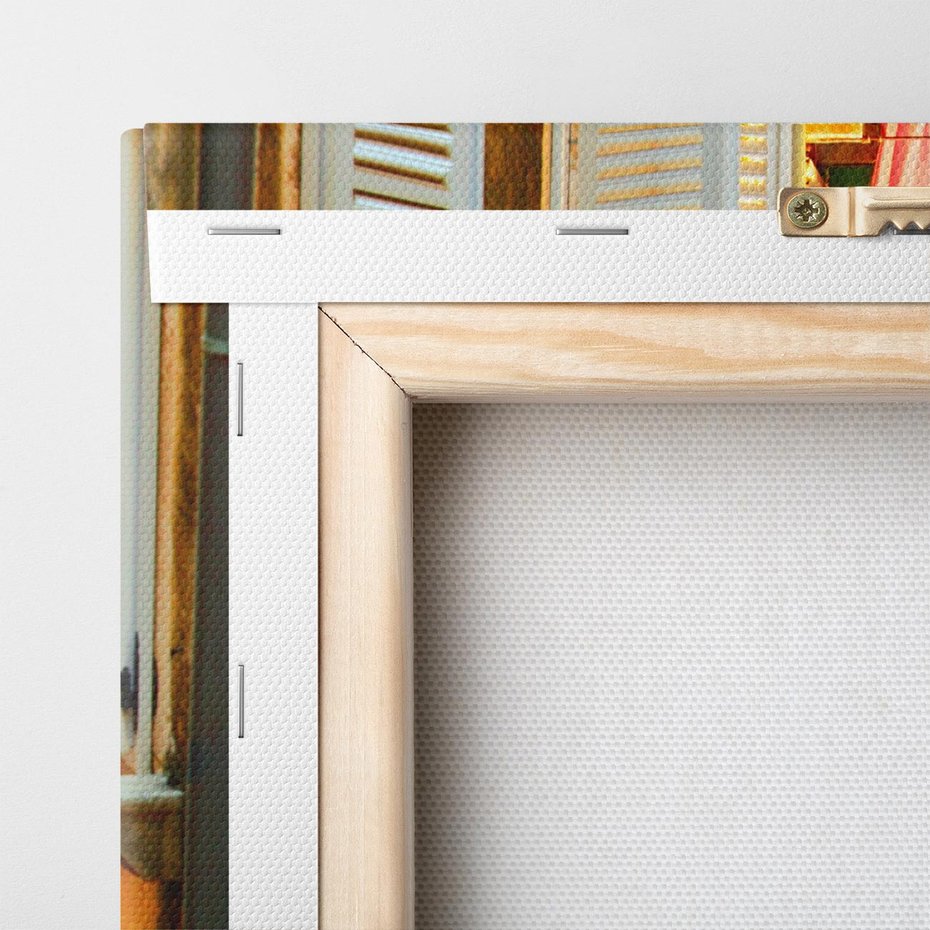 Obraz na płótnie 80x120 - Odkryj tajemnice miasta - uliczka, perspektywa