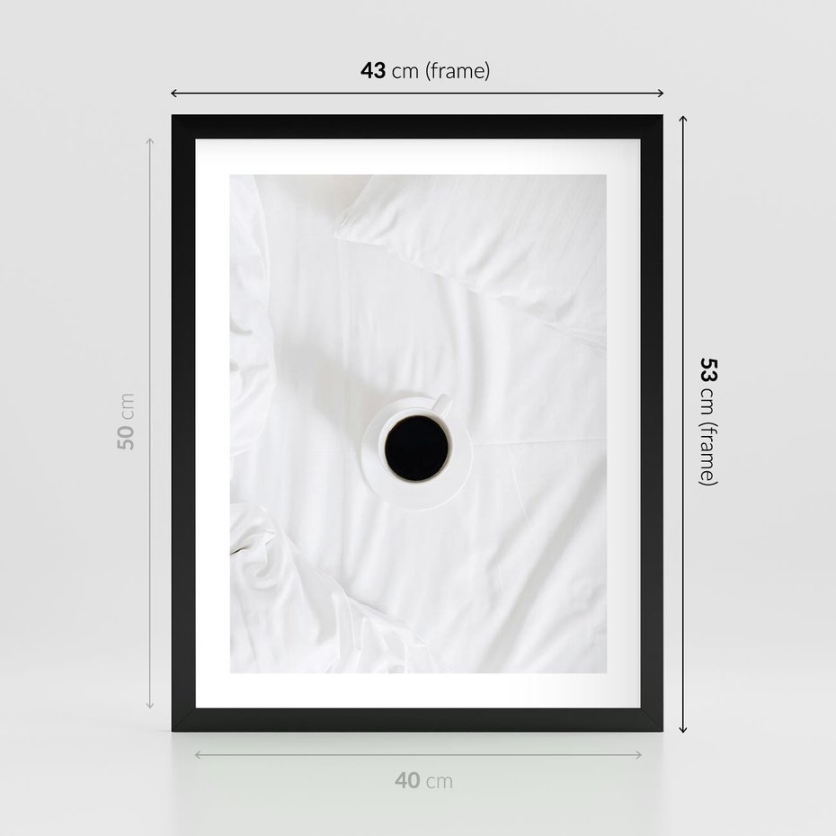 Plakat w ramie 40x50 - Prostota Rytuału - fotografia, minimalizm - rama czarna