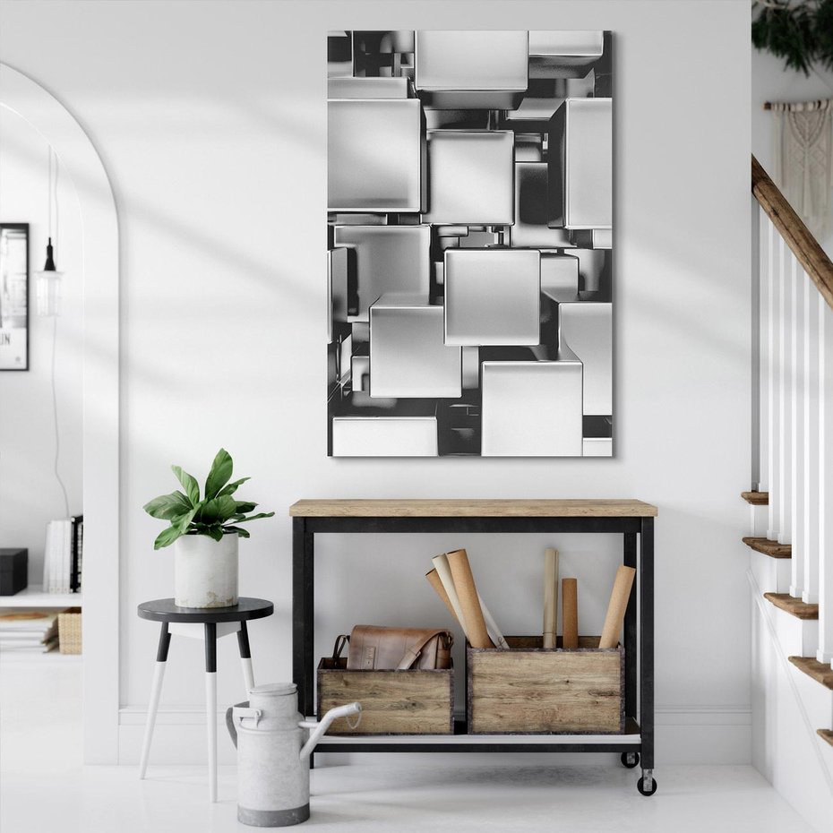 Obraz na płótnie 50x70 - Nowe Wymiary Sztuki - 3D, abstrakcja