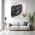 Obraz na płótnie 50x50 - Fotograficzna Przygoda Retro - aparat, retro