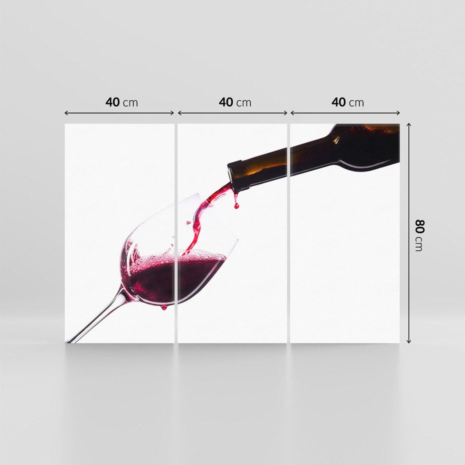 Obraz na płótnie 120x80 - Radość w smaku wina - wino