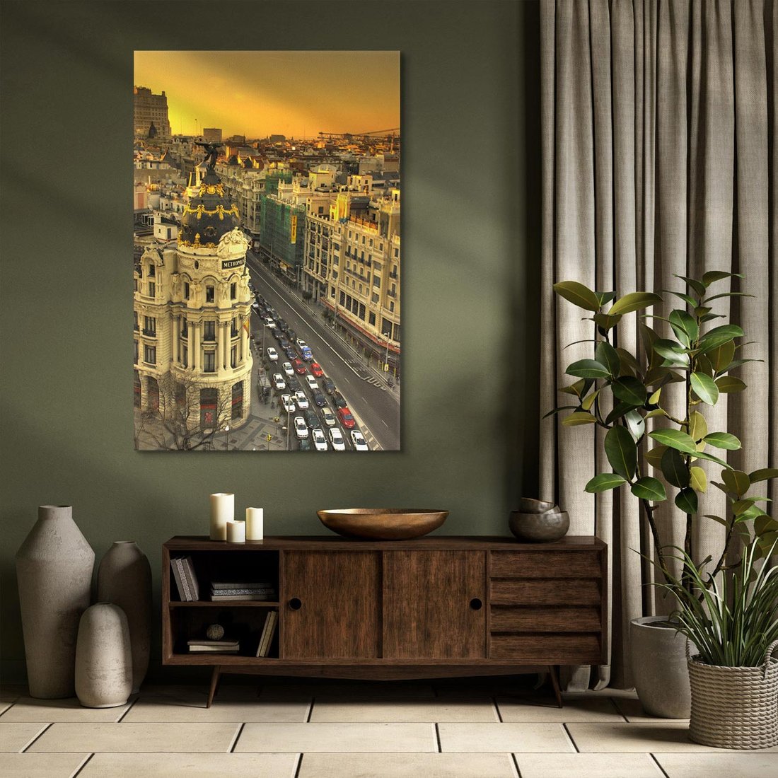 Obraz na płótnie 70x100 - Miasto Metropolii - miasto, metropolia