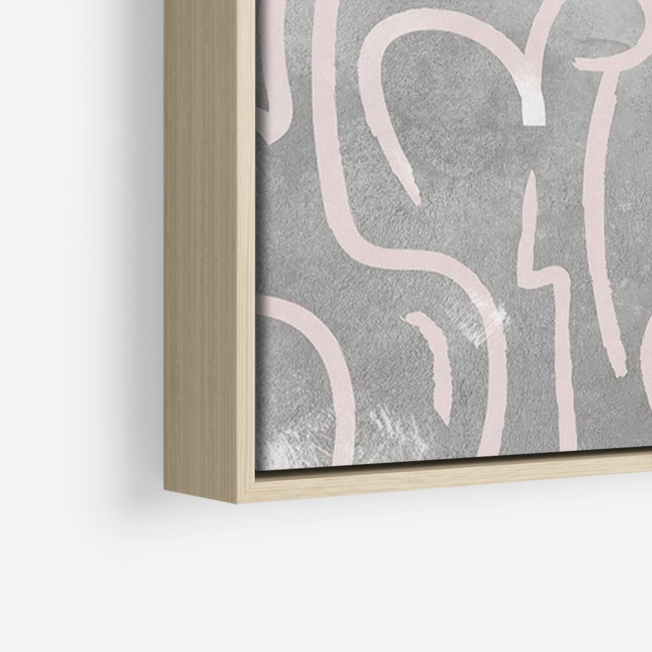 Obraz w ramie 80x120 - Sploty odblasków i zawirowań - abstrakcyjne rysunki, wzorek - rama drewno