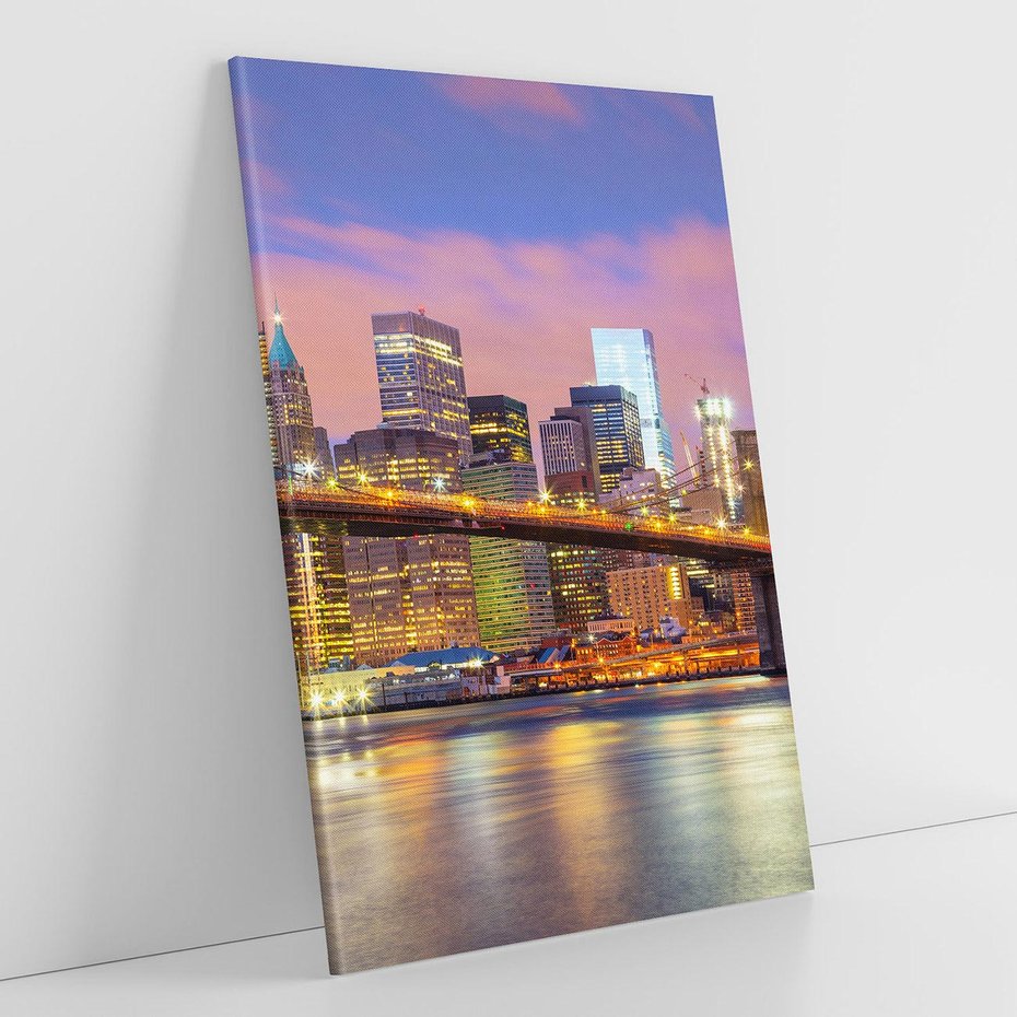 Obraz na płótnie 80x120 - ikona Nowego Jorku - most, Nowy Jork