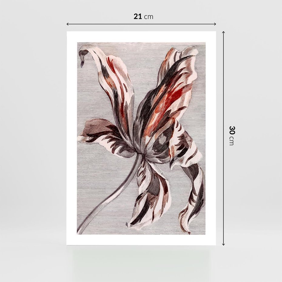 Plakat bez ramy 21x30 - Graficzna Elegancja - nowoczesna sztuka, grafika