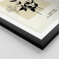 Plakat w ramie 50x70 - Malowane szkicowe tęsknoty - kwiaty, typografia - rama czarna