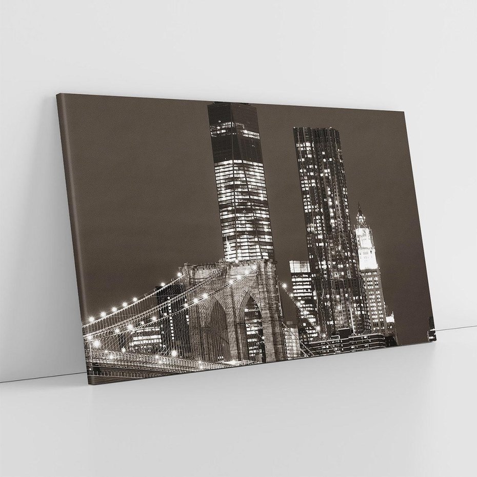 Obraz na płótnie 100x70 - Magia miasta nocą - miasto, noc