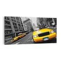 Obraz na płótnie 120x60 - Dynamiczny TAXI w Nowym Jorku - TAXI, NY