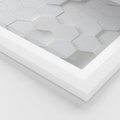 Plakat w ramie 40x50 - Intrygujący Wymiar - geometria, 3D - rama biała
