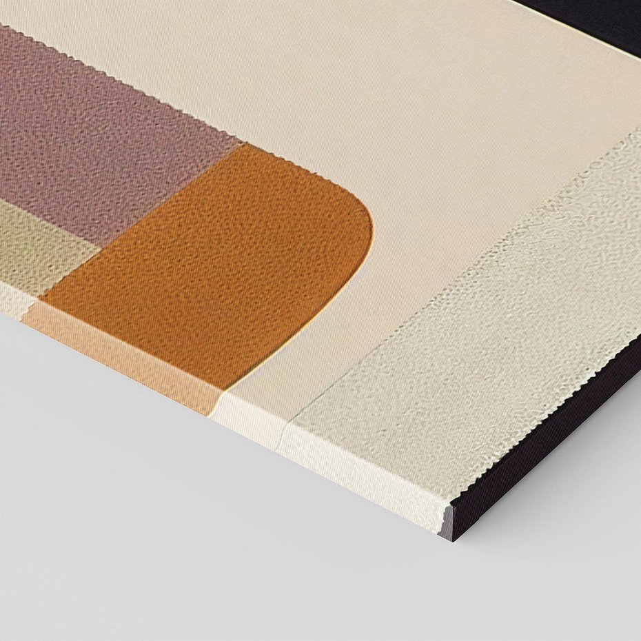 Obraz na płótnie 100x50 - Nowoczesne Brązy - geometryszne pasy, nowoczesny styl