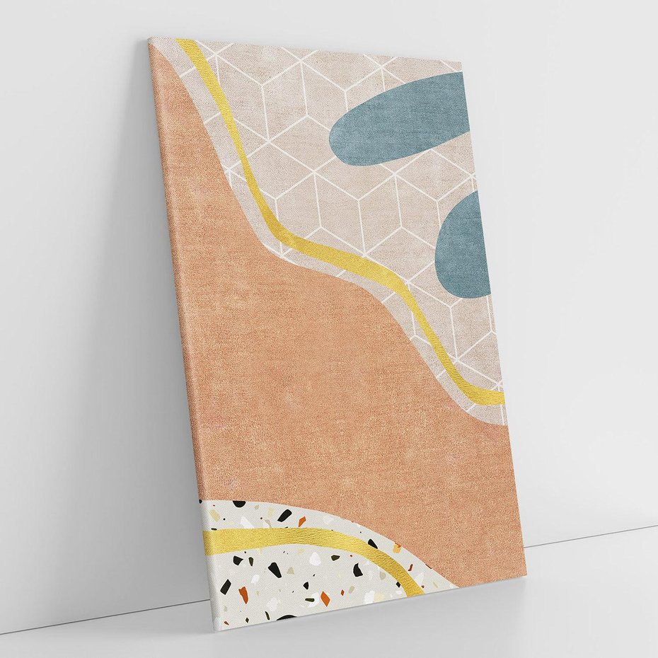 Obraz na płótnie 50x70 - Tańczący w deszczu pigmentów - abstrakcyjne formy, rozlane farby