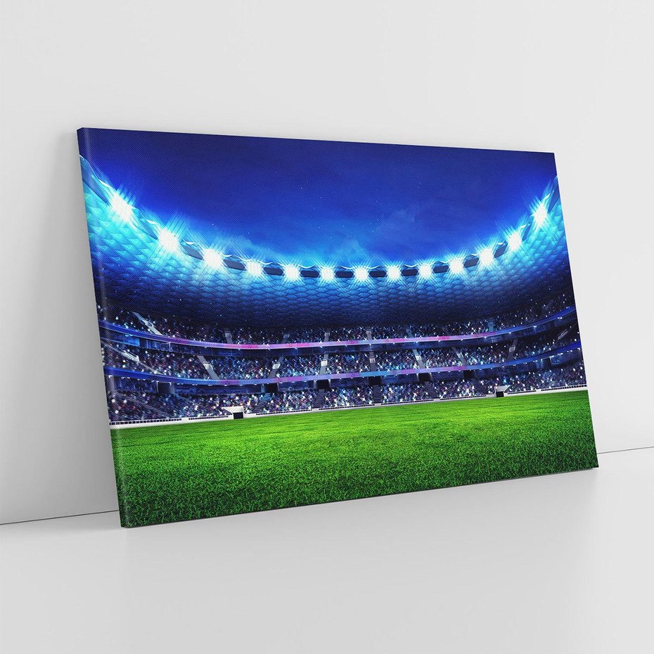 Obraz na płótnie 120x80 - Energia na stadionie - piłka, nożna