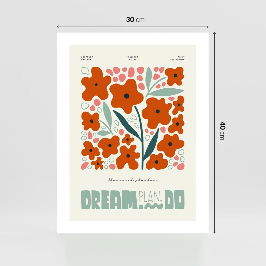 Plakat bez ramy 30x40 - Abstrakcyjne Spektrum - kwiaty, abstrakcja