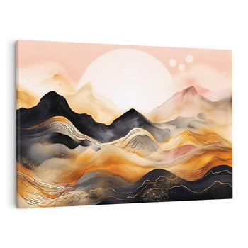 Obraz na płótnie 120x80 - Grafika Zachodu - nowoczesna grafika, odcienie pastelowe