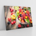 Obraz na płótnie 120x80 - Kulinarne rozkosze - miska, owoce