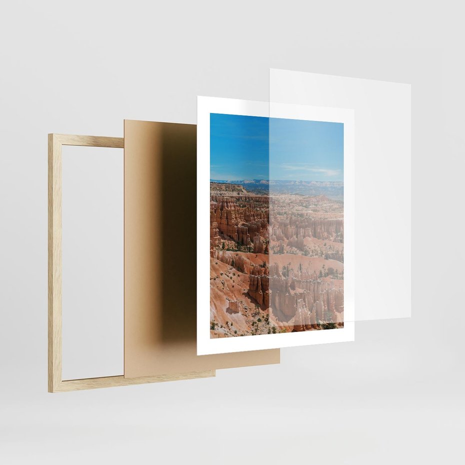 Plakat w ramie 40x50 - Wielki Kanion - wielki kanion, krajibraz - rama drewno