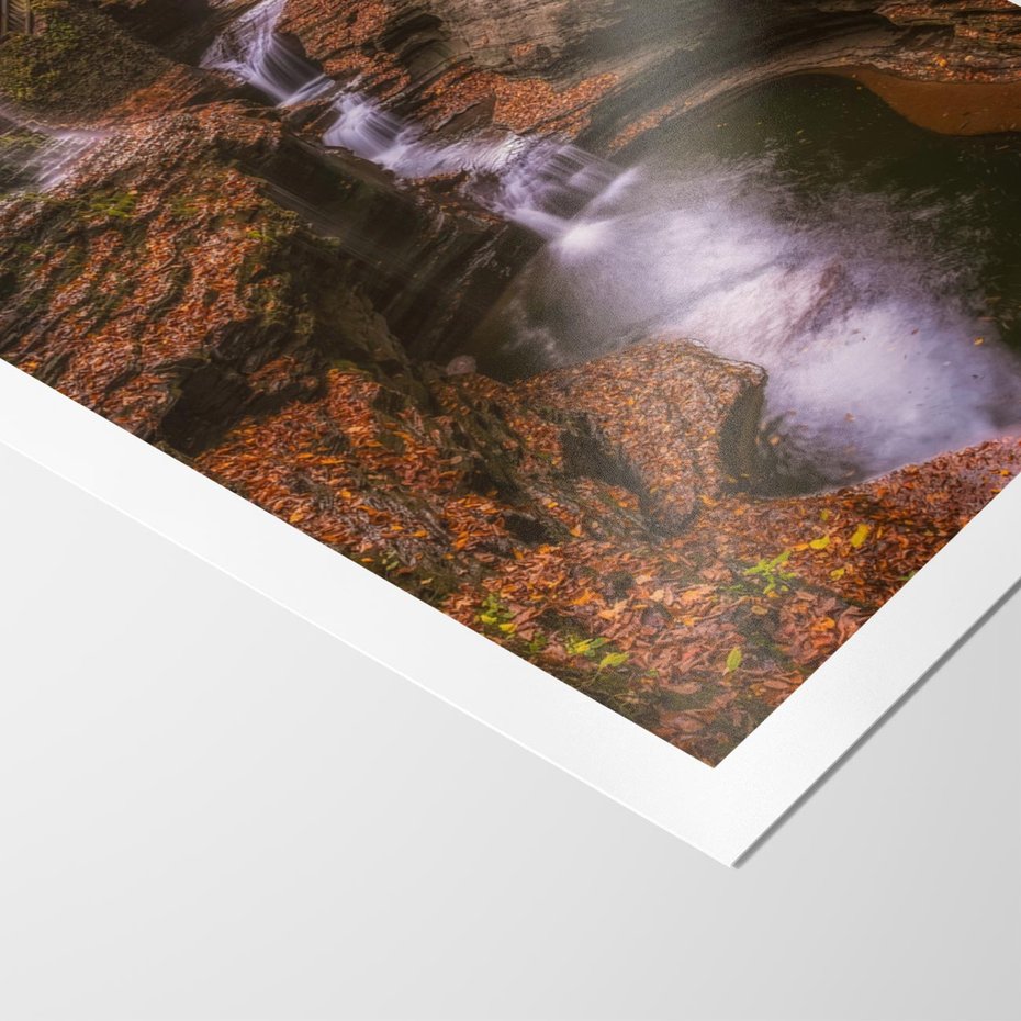 Plakat bez ramy 30x40 - Barwna Harmonia - strumień, las