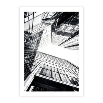 Plakat bez ramy 30x40 - Wznoszący się Wysoko - architektura, wysoki wieżowiec