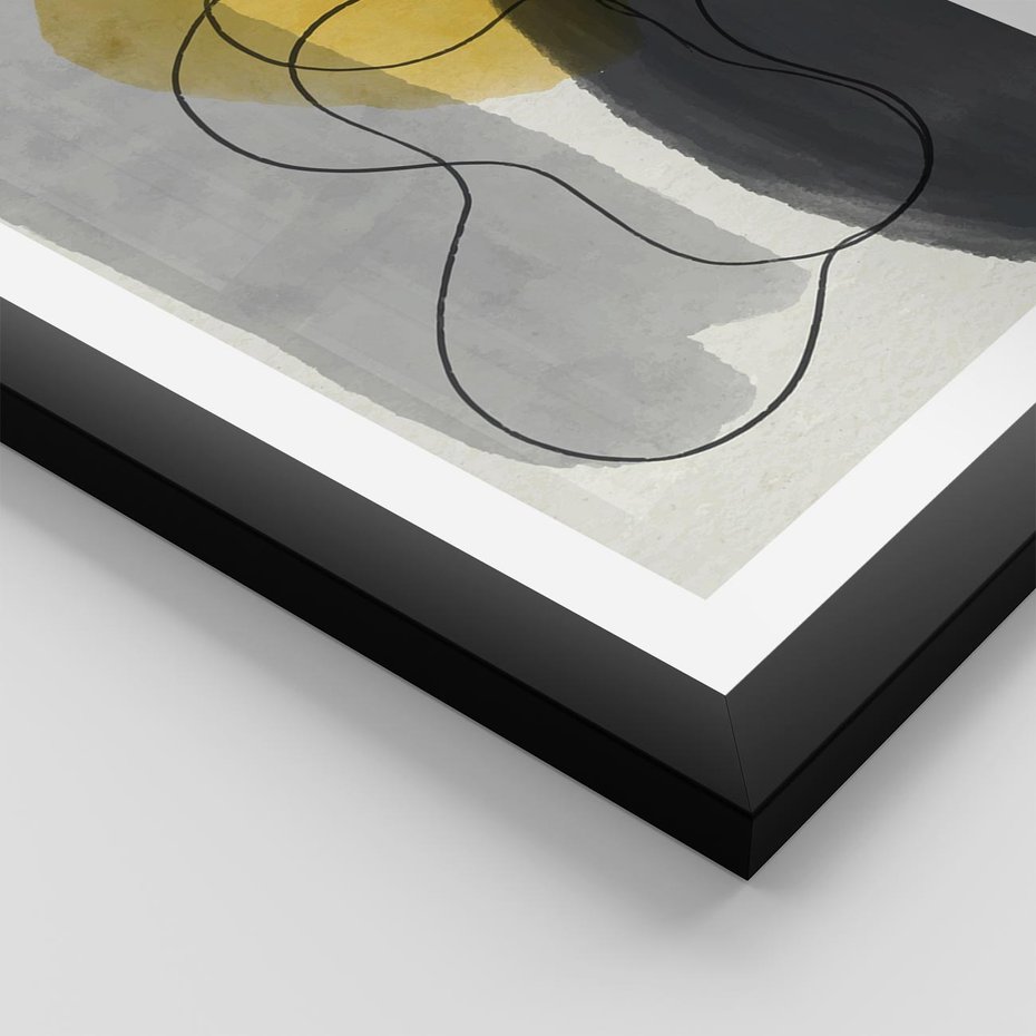 Plakat w ramie 30x40 - Kolorowe Akwarelowe Abstrakcje - abstrakcja, akwarelowe plamy - rama czarna