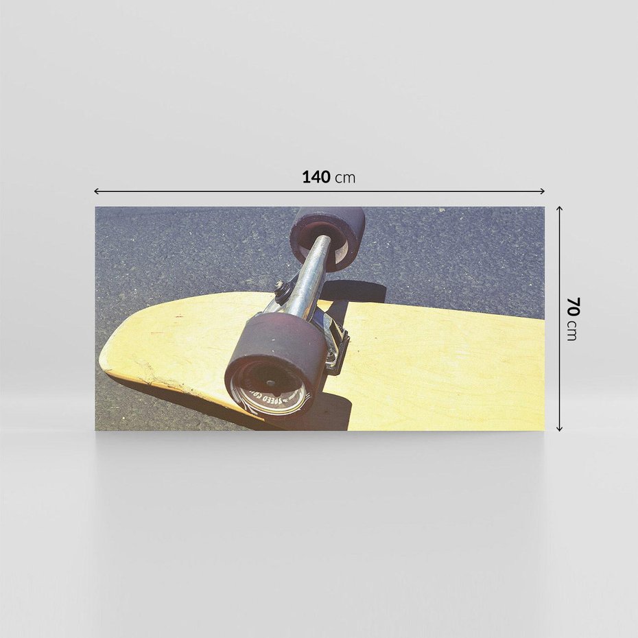 Obraz na płótnie 140x70 - Deskorolka - Sztuka Na Kółkach - deskorolka, skateboard