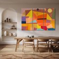 Obraz na płótnie 120x80 - Joyful Mountain Landscape 1929, Paul Klee - Reprodukcja - reprodukcja, obraz na płótnie