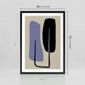 Plakat w ramie 50x70 - Harmonia Nowych Anomalii - minimalizm, boho plakat - rama czarna