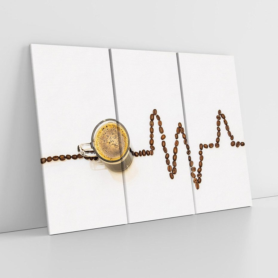 Obraz na płótnie 120x80 - Aromatyczna kawa: Złoto ziaren - kawa, ziarna