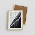 Plakat w ramie 30x40 - Architektura Stopniowa - architektura, budynki - rama drewno