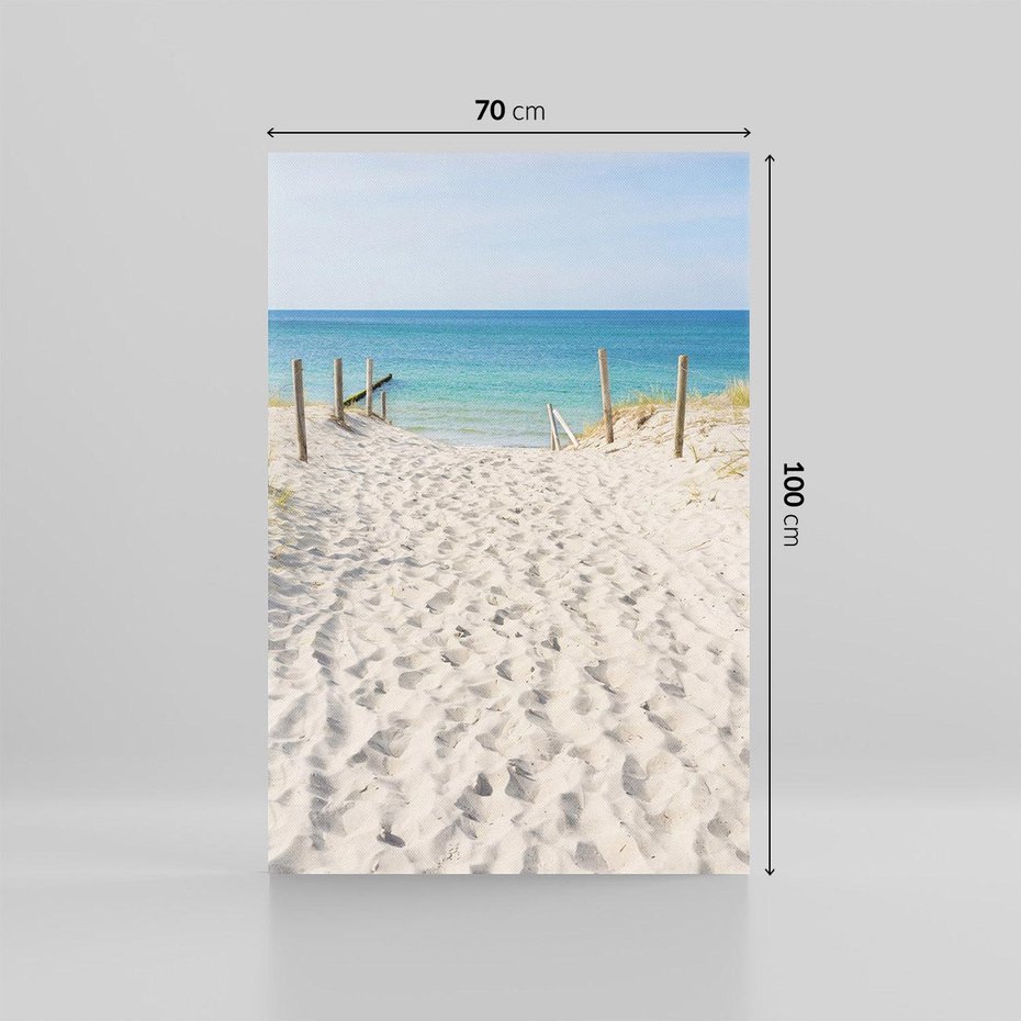 Obraz na płótnie 70x100 - Harmonia plażowego morza - plaża, morze