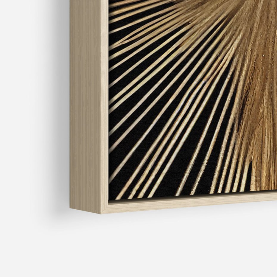 Obraz w ramie 80x120 - Metaliczne Boho Abstrakcje - boho, słońce - rama drewno