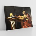 Obraz na płótnie 120x80 - "Św. Hieronim piszący" (1606), Caravaggio - Reprodukcja - reprodukcja, obraz na płótnie