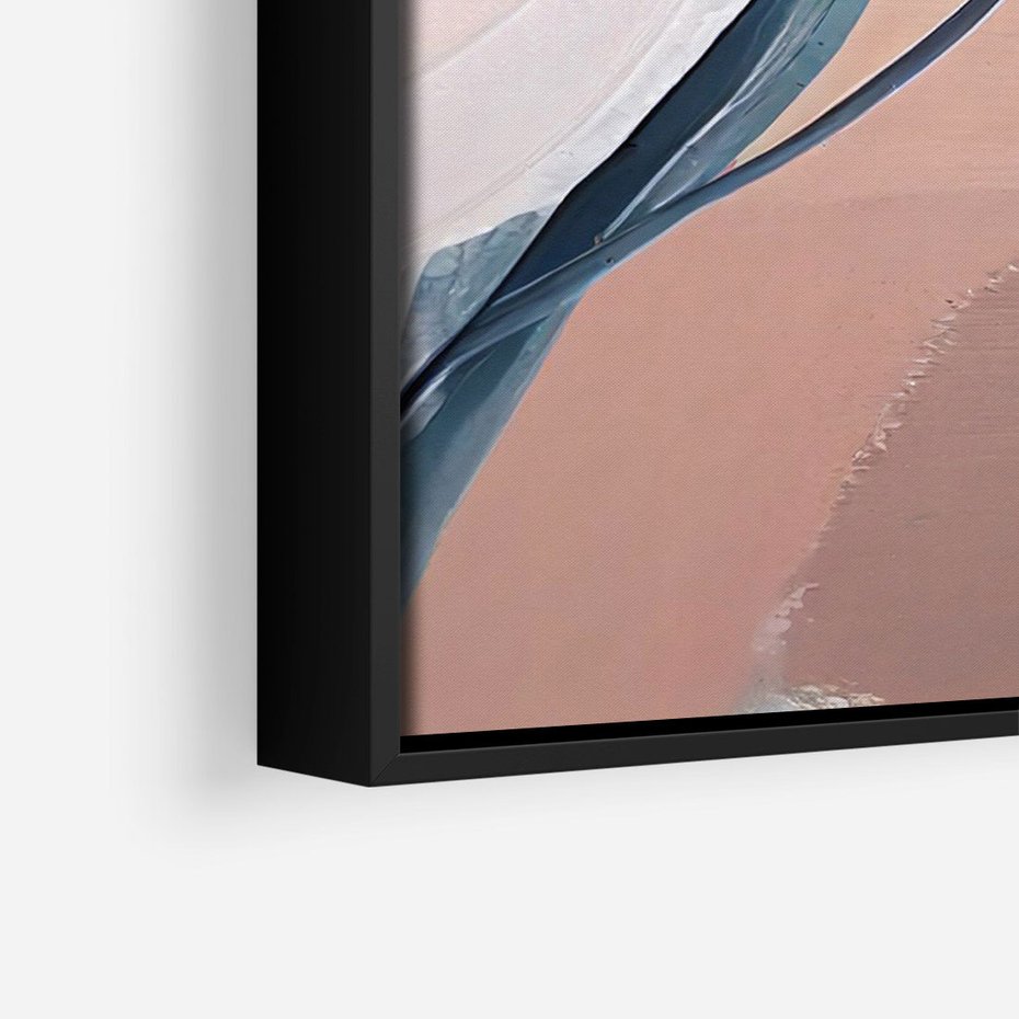 Obraz w ramie 70x100 - Ścieżki Emocji - abstrakcja, farby olejne - rama czarna
