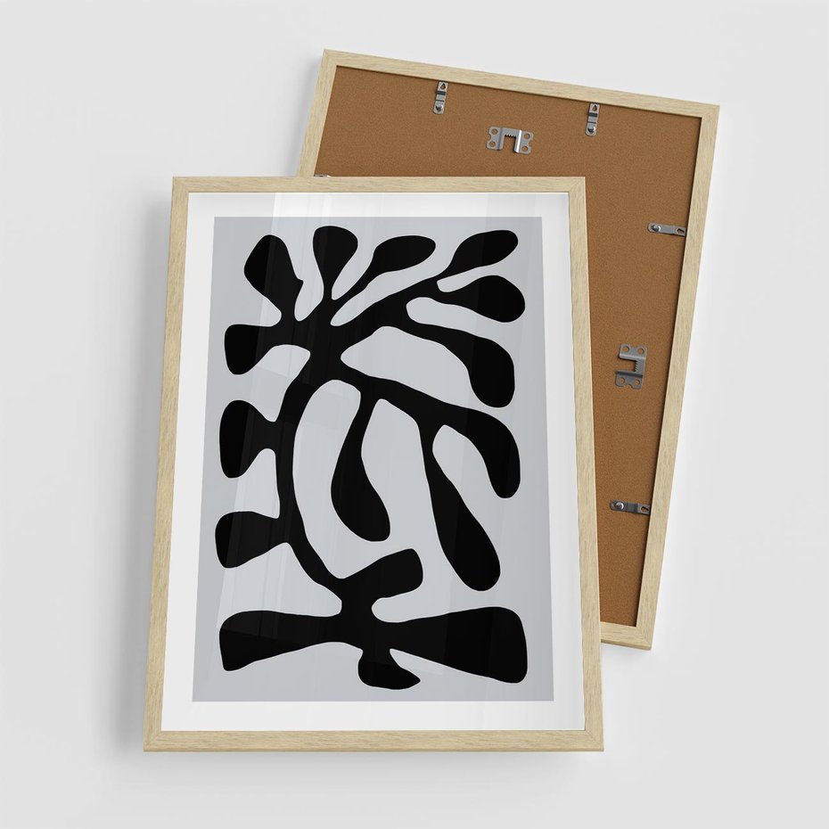 Plakat w ramie 50x70 - Przenikające Refleksje - matisse, sztuka nowoczesna - rama drewno