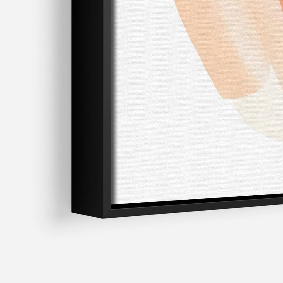 Obraz w ramie 50x70 - Rozbijające Plamy - abstrakcyjne akwarelowe plamy, minimalizm - rama czarna