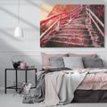 Obraz na płótnie 120x80 - Schody prowadzące do nieznanych ścieżek - schody, ścieżka
