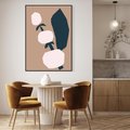 Obraz w ramie 50x70 - Harmonia Boho Ducha - abstrakcyjny obraz, plakat - rama czarna